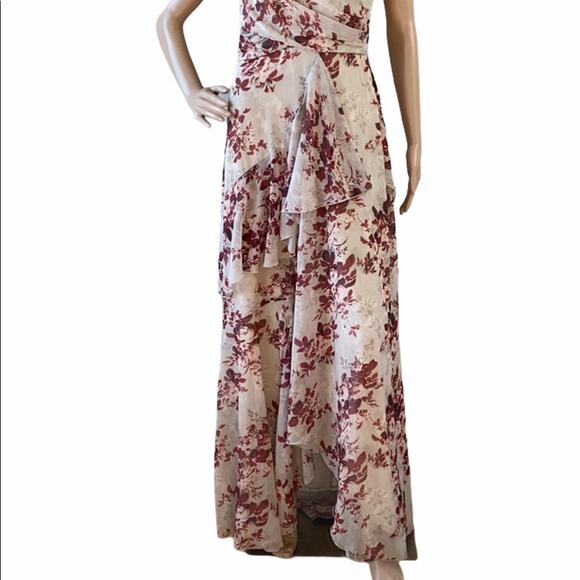 New ASOS Design Cami Women's V-Neck Pleated Layered Rustic Floral Maxi Dress 6 - Picture 5 of 13